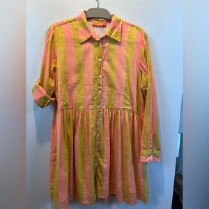 Oliphant Pink and Yellow Striped Garment